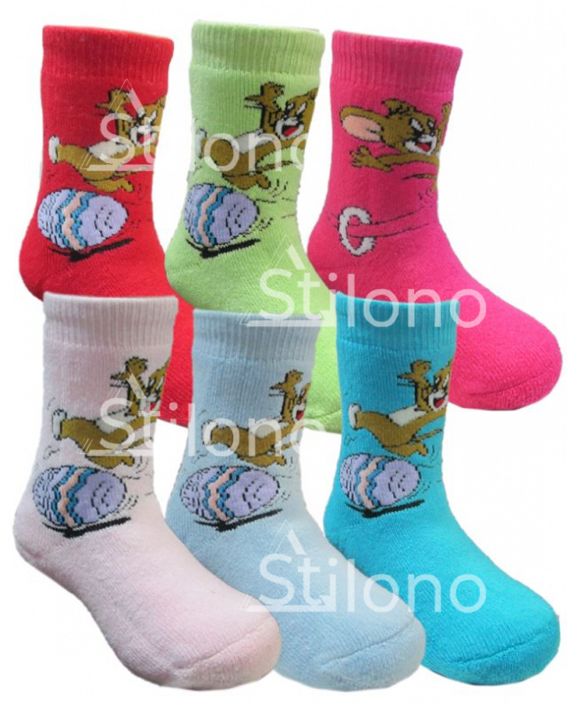 Детские махровые носки для девочки  UCS 1-80016