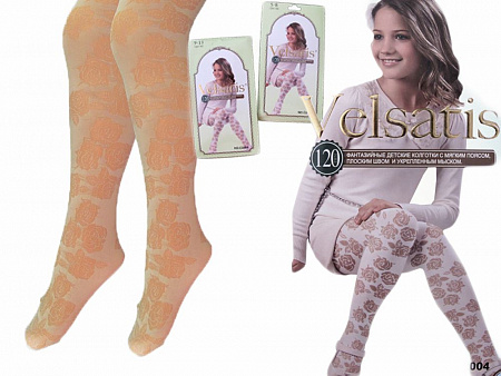 Бежевые капроновые колготки 120 DEN VELSATIS